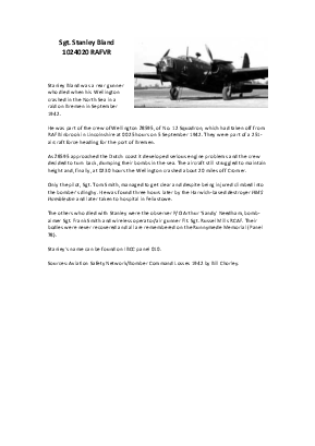 A preview of a PDF biography for Bland, Stanley